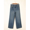 image:imageSidefeel Womens Wide Leg Jeans High Waisted Stretchy Baggy Denim PantsVintage Blue