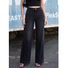 image:imageSidefeel Womens Wide Leg Jeans High Waisted Stretchy Loose Denim PantsBlack