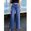 image:imageSidefeel Womens Wide Leg Jeans High Waisted Stretchy Loose Denim PantsBlue