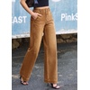 image:imageSidefeel Womens Wide Leg Jeans High Waisted Stretchy Loose Denim PantsBrown