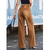 image:imageSidefeel Womens Wide Leg Jeans High Waisted Stretchy Loose Denim PantsBrown