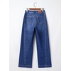 image:imageSidefeel Womens Wide Leg Jeans High Waisted Stretchy Loose Denim PantsDark Blue
