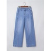 image:imageSidefeel Womens Wide Leg Jeans High Waisted Stretchy Loose Denim PantsLight Blue