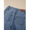image:imageSidefeel Womens Wide Leg Jeans Mid Rise Cuffed Denim PantsVintage Blue