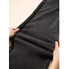 image:imageSidefeel Womens Wide Leg Jeans Patchwork Denim Pants with PocketsBlack