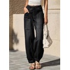 image:imageSidefeel High Waisted Barrel Jeans for Women TrendyBlack