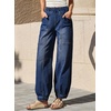 image:imageSidefeel High Waisted Barrel Jeans for Women TrendyBluing