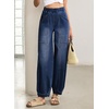 image:imageSidefeel High Waisted Barrel Jeans for Women TrendyBluing
