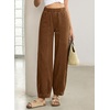 image:imageSidefeel High Waisted Barrel Jeans for Women TrendyBrown