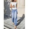 image:imageSidefeel High Waisted Barrel Jeans for Women TrendyIceland Blue
