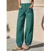 image:imageSidefeel High Waisted Barrel Jeans for Women TrendyLake Green