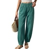 image:imageSidefeel High Waisted Barrel Jeans for Women TrendyLake Green