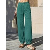 image:imageSidefeel High Waisted Barrel Jeans for Women TrendyLake Green