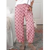 image:imageSidefeel High Waisted Barrel Jeans for Women TrendyPink Brown Dots