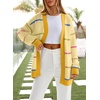 image:imageSidefeel Open Front Striped Cardigan Sweaters for WomenBanana Cream