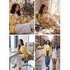 image:imageSidefeel Open Front Striped Cardigan Sweaters for WomenBanana Cream