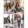 image:imageSidefeel Open Front Striped Cardigan Sweaters for WomenBlackish Green