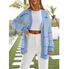 image:imageSidefeel Open Front Striped Cardigan Sweaters for WomenMyosotis
