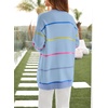 image:imageSidefeel Open Front Striped Cardigan Sweaters for WomenMyosotis
