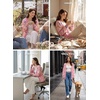 image:imageSidefeel Open Front Striped Cardigan Sweaters for WomenPink
