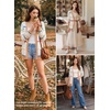 image:imageSidefeel Open Front Striped Cardigan Sweaters for WomenWhite