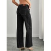 image:imageSidefeel Wide Leg Low Rise Jeans for Women TrendyBlack