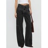 image:imageSidefeel Wide Leg Low Rise Jeans for Women TrendyBlack