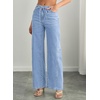 image:imageSidefeel Wide Leg Low Rise Jeans for Women TrendyIceland Blue