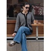 image:imageSidefeel Womens Button Down Plaid Cardigan Sweater Fall OutfitBlack