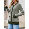 image:imageSidefeel Womens Button Down Plaid Cardigan Sweater Fall OutfitGreen
