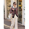 image:imageSidefeel Womens Button Down Plaid Cardigan Sweater Fall OutfitPink
