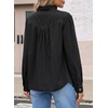 image:imageSidefeel Womens Denim Shirt Button Down Long Sleeve Jean Blouses TopsBlack