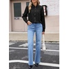 image:imageSidefeel Womens Denim Shirt Button Down Long Sleeve Jean Blouses TopsBlack