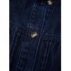 image:imageSidefeel Womens Denim Shirt Button Down Long Sleeve Jean Blouses TopsDark Blue