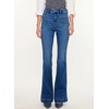 image:imageSidefeel Womens Flare Jeans High Waisted Boot Cut Wide Leg Denim PantsDark Blue