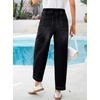 image:imageSidefeel Womens High Waisted Baggy Barrel Wide Leg JeansBlack