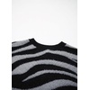 image:imageSidefeel Womens Long Sleeve Crewneck Animal Print Cardigans SweatersGray