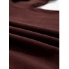 image:imageSidefeel Womens Long Sleeve Mock Neck 2 in 1 Pullover SweatersCoffee