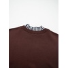 image:imageSidefeel Womens Long Sleeve Mock Neck 2 in 1 Pullover SweatersCoffee
