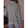 image:imageSidefeel Womens Long Sleeve Mock Neck 2 in 1 Pullover SweatersGray