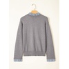 image:imageSidefeel Womens Long Sleeve Mock Neck 2 in 1 Pullover SweatersGray