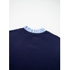 image:imageSidefeel Womens Long Sleeve Mock Neck 2 in 1 Pullover SweatersNavy Blue