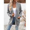 image:imageSidefeel Womens Open Front Chevron Cardigan SweatersBlack and White