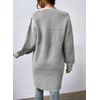 image:imageSidefeel Womens Open Front Chevron Cardigan SweatersGray
