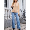 image:imageSidefeel Womens Ruffle Cropped Cardigan SweatersApricot Pink