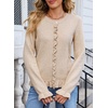 image:imageSidefeel Womens Ruffle Cropped Cardigan SweatersJet Stream