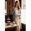 image:imageSidefeel Womens Ruffle Cropped Cardigan SweatersMedium Grey