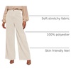 image:imageSidefeel Womens Wide Leg Corduroy Pants High Waisted Baggy TrousersApricot