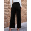 image:imageSidefeel Womens Wide Leg Corduroy Pants High Waisted Baggy TrousersBlack