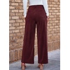 image:imageSidefeel Womens Wide Leg Corduroy Pants High Waisted Baggy TrousersRacing Red
